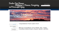 Desktop Screenshot of doctorericknows.com