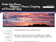 Tablet Screenshot of doctorericknows.com